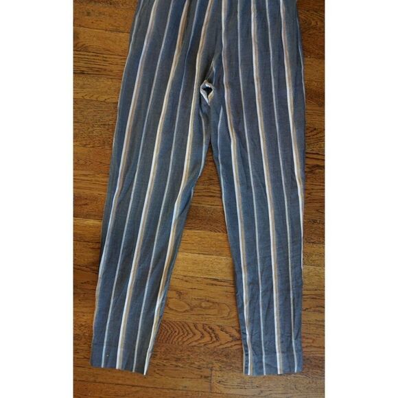 Maje Gray Pandora Striped Jacquard Short Sleeve Jumpsuit - Size 2 - Picture 15 of 16